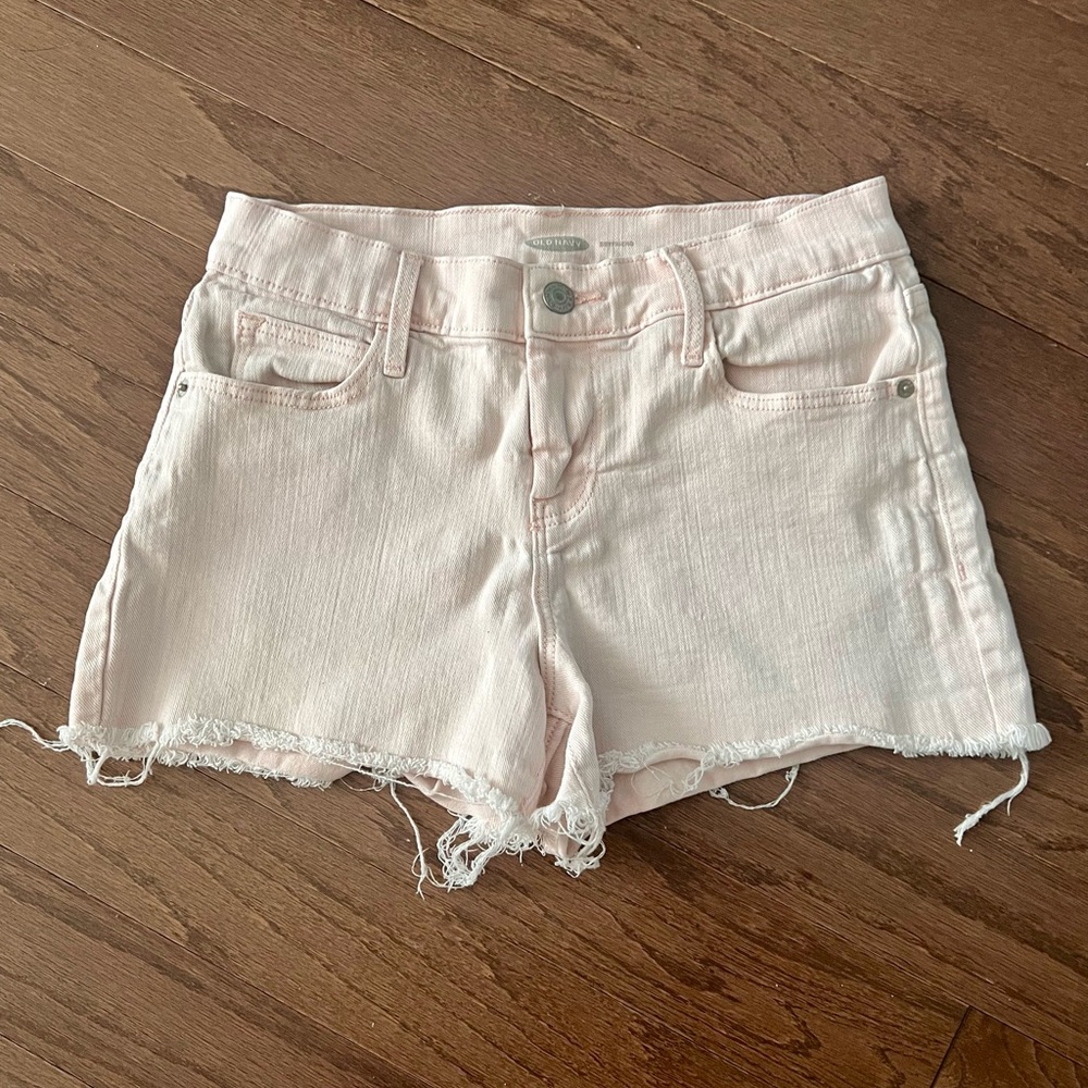 Old Navy Jean Shorts Frayed Hem Casual